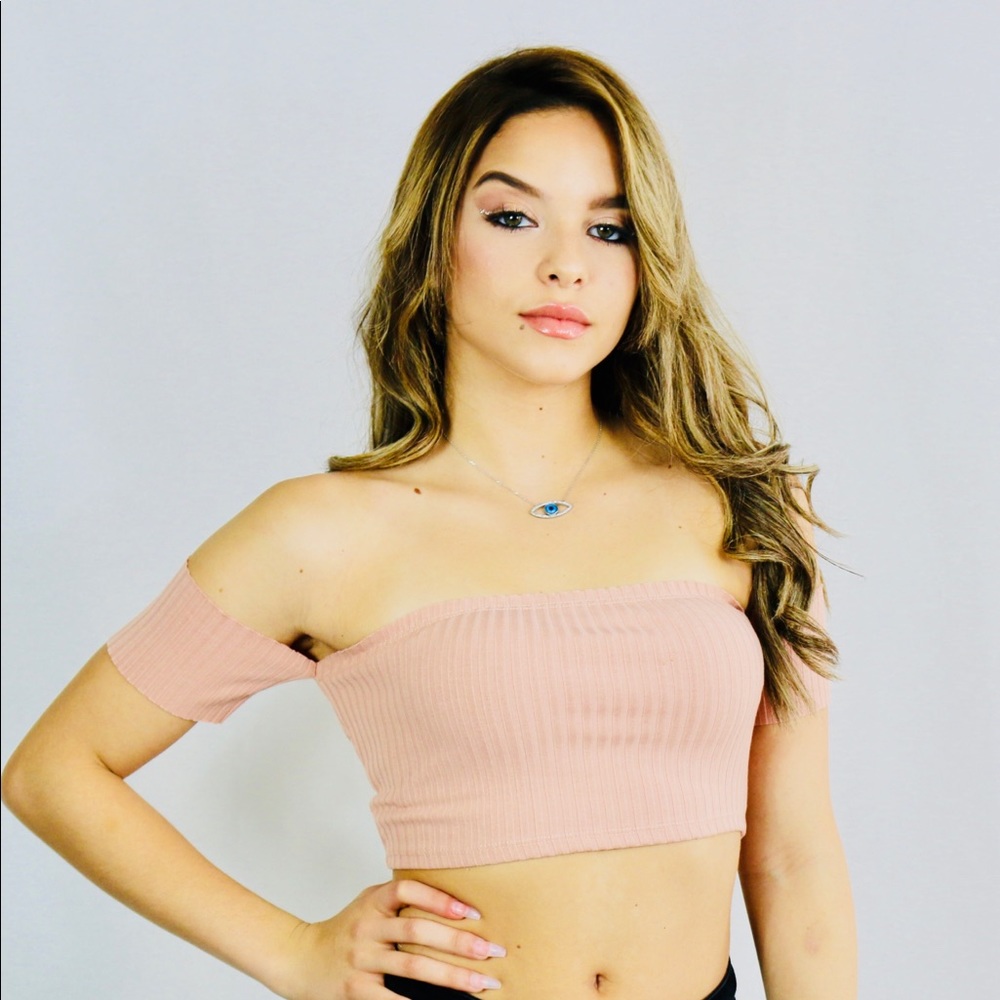 Pink crop top
